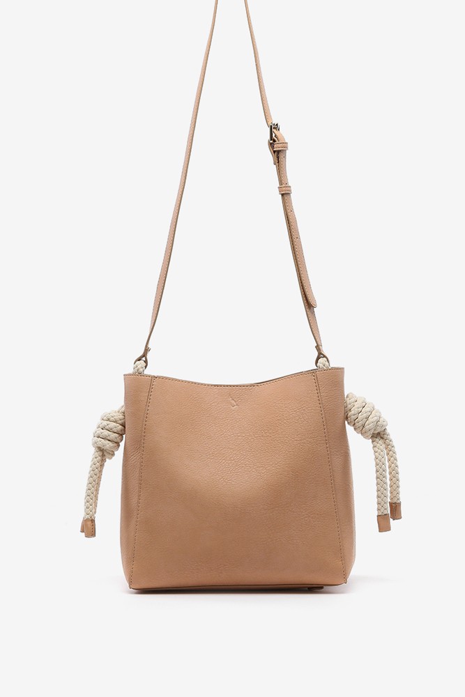 Abbacino Bandolera De Mujer Con Asa Anudada En Camel