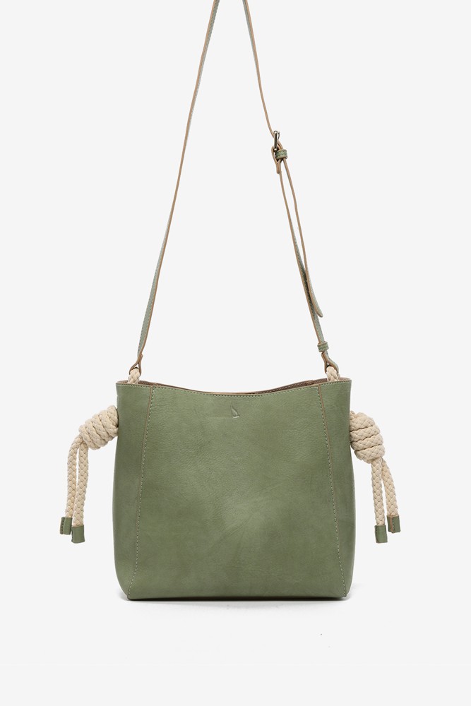 Abbacino Bandolera De Mujer Con Asa Anudada En Verde
