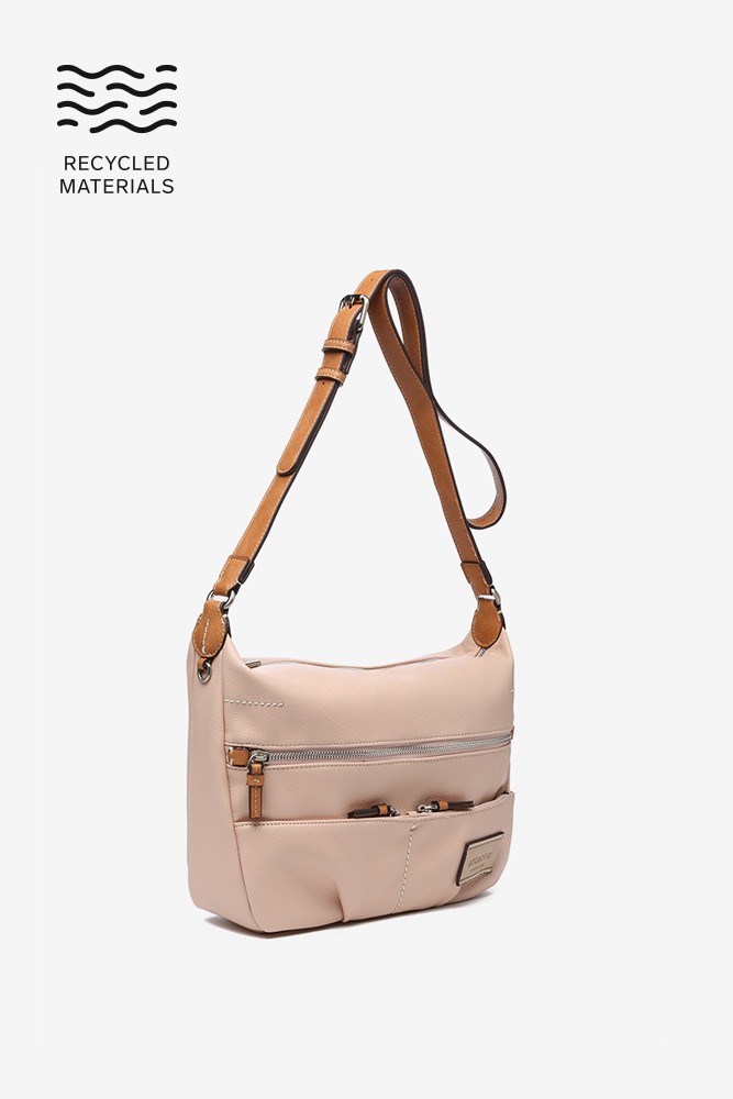 Abbacino Bandolera de mujer en materiales reciclados rosa