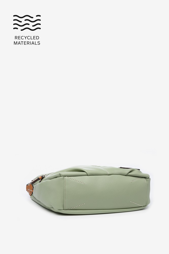 Abbacino Bandolera De Mujer En Materiales Reciclados Verde