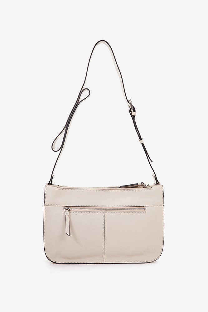 Abbacino Bandolera De Mujer En Piel Troquelada Beige