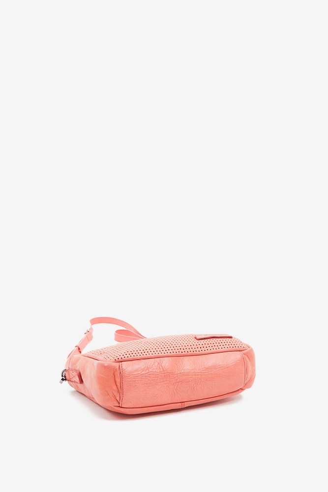 Abbacino Bandolera De Mujer En Piel Troquelada Coral