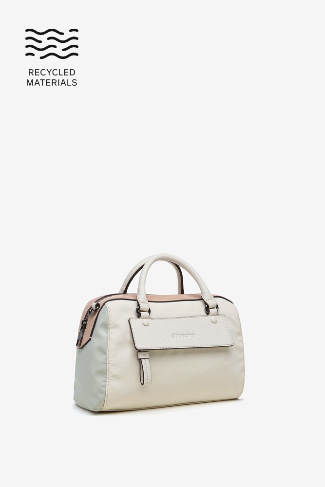Abbacino Bandolera de mujer en tejidos reciclados beige