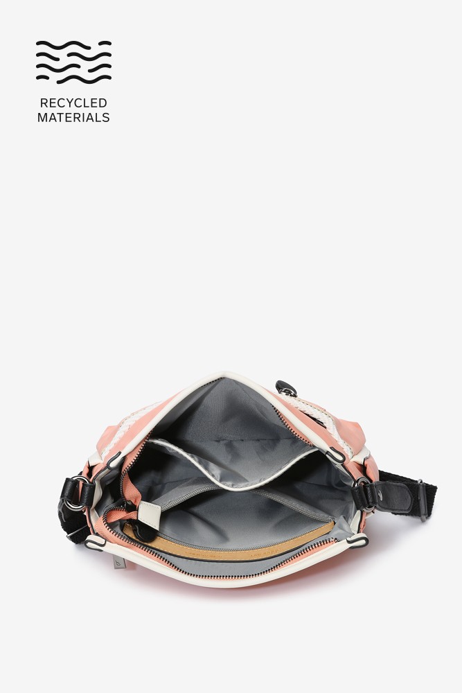 Abbacino Bandolera De Mujer En Tejidos Reciclados Coral