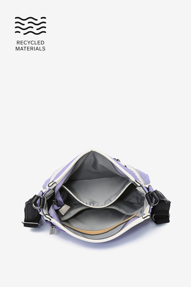 Abbacino Bandolera De Mujer En Tejidos Reciclados Lavanda