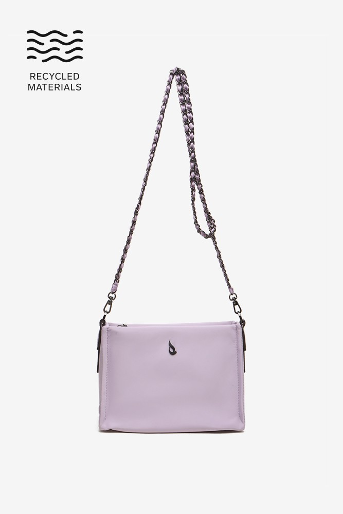 Abbacino Bandolera De Mujer Satinada En Materiales Reciclados Lavanda