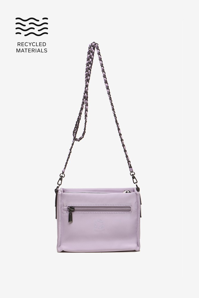 Abbacino Bandolera De Mujer Satinada En Materiales Reciclados Lavanda