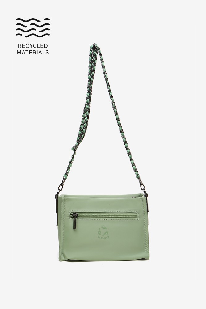 Abbacino Bandolera De Mujer Satinada En Materiales Reciclados Verde
