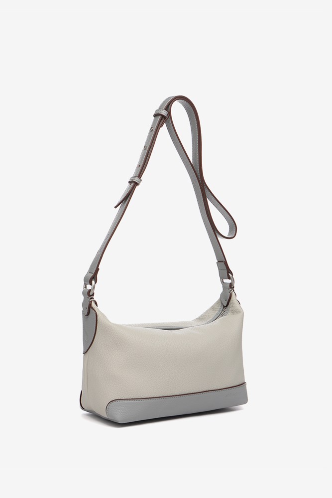 Abbacino Bandolera en materiales reciclados en gris