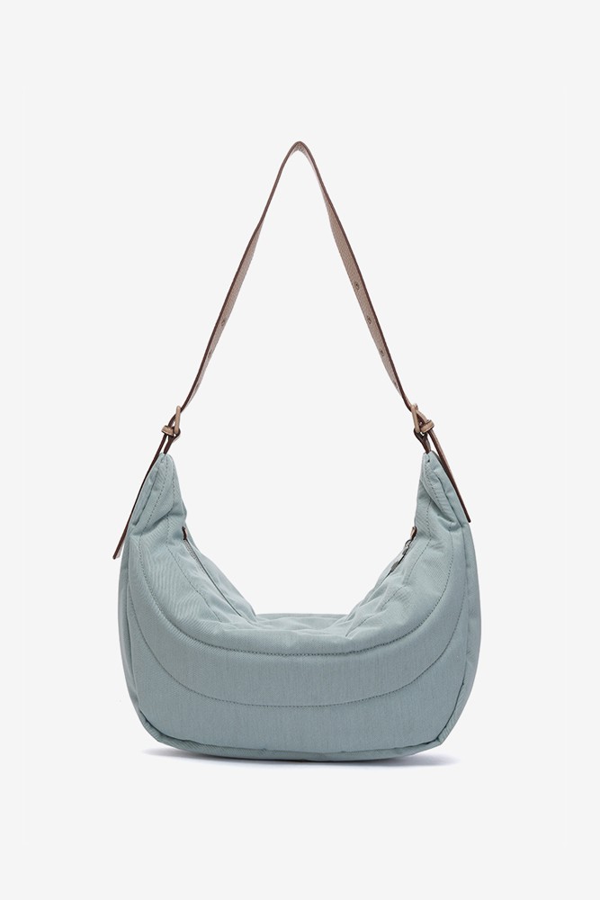 Abbacino Bandolera En Materiales Reciclados Y Acolchados Azul