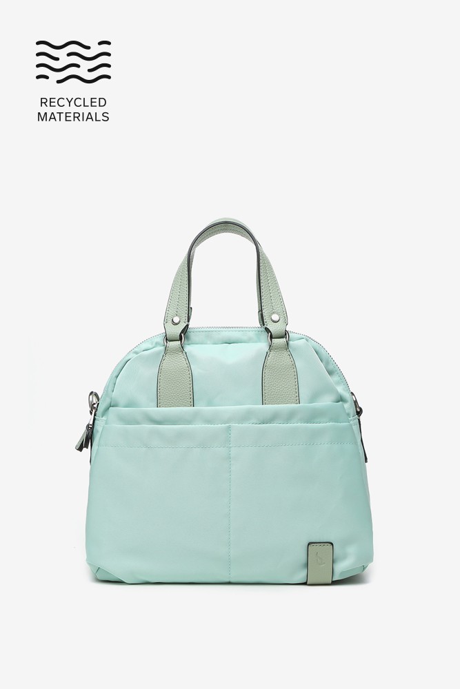 Abbacino Bolso Bowling De Mujer En Materiales Reciclados Verde