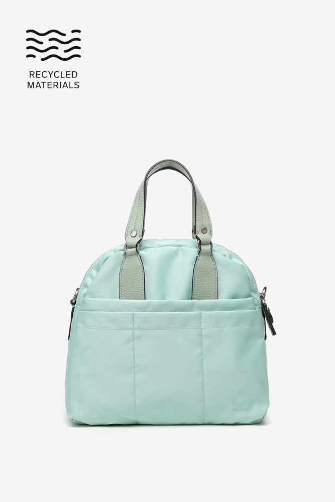 Abbacino Bolso Bowling De Mujer En Materiales Reciclados Verde