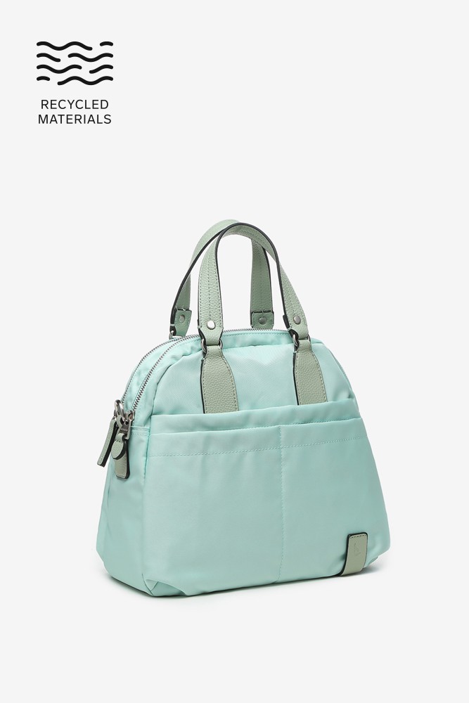 Abbacino Bolso bowling de mujer en materiales reciclados verde