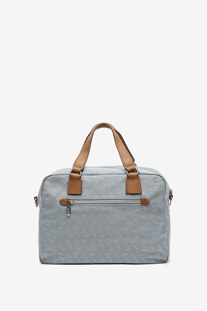 Abbacino Bolso Bowling De Mujer Jacquard En Azul Claro