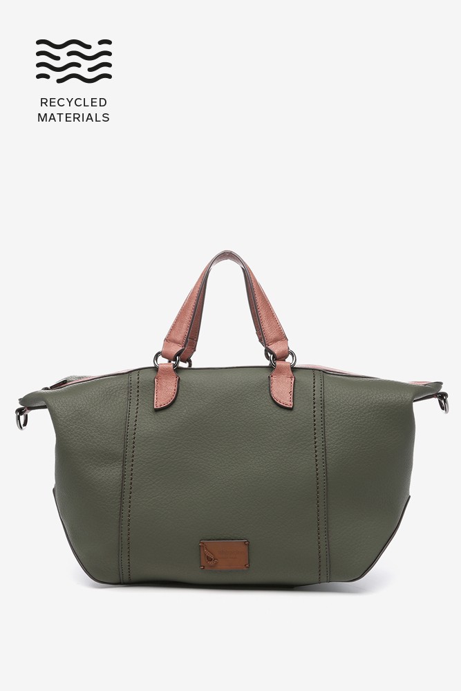 Abbacino Bolso Bowling En Materiales Reciclados Verde