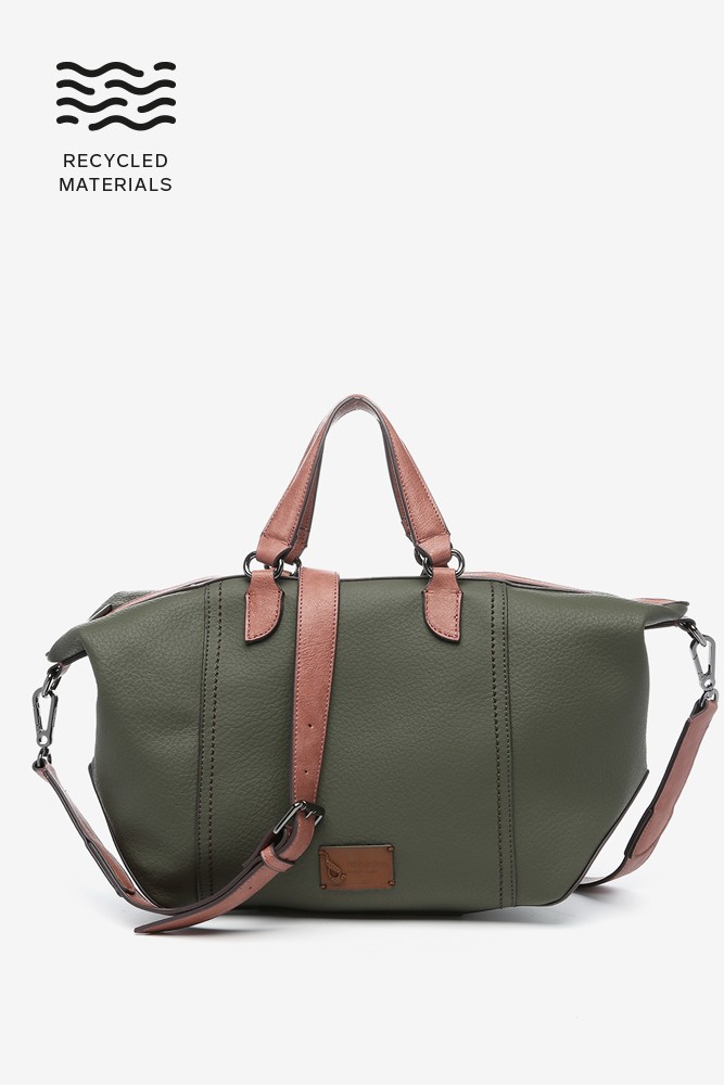 Abbacino Bolso Bowling En Materiales Reciclados Verde