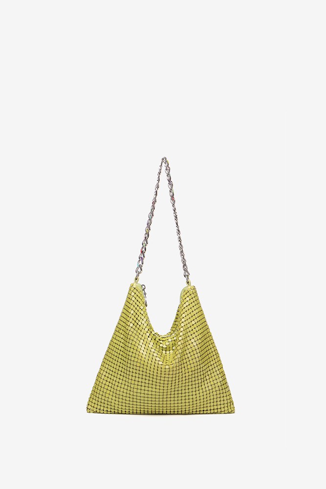 Abbacino Bolso De Hombro De Malla Metálica En Verde