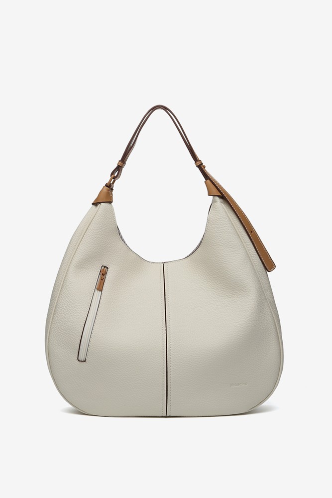 Abbacino Bolso De Hombro En Materiales Reciclados Beige