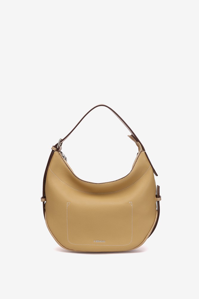 Abbacino Bolso De Hombro En Materiales Reciclados Camel