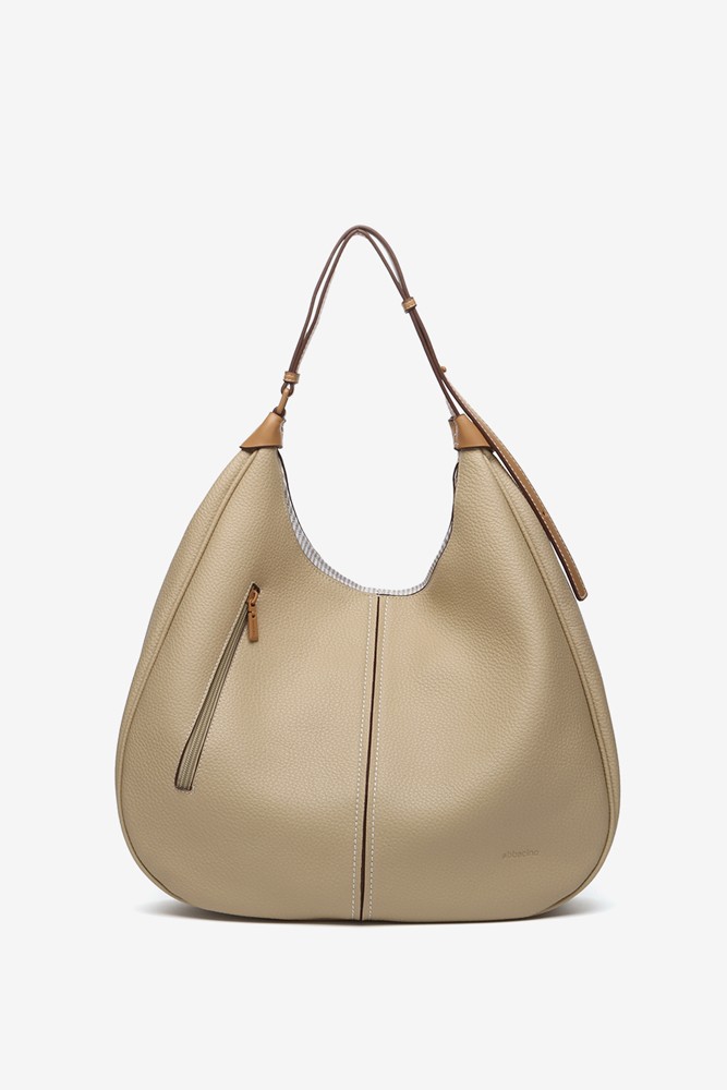 Abbacino Bolso De Hombro En Materiales Reciclados Camel