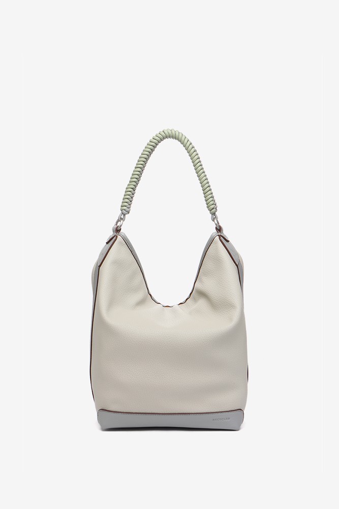 Abbacino Bolso De Hombro En Materiales Reciclados En Gris