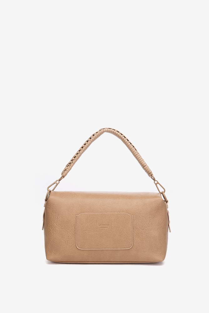 Abbacino Bolso De Hombro En Materiales Reciclados En Taupe