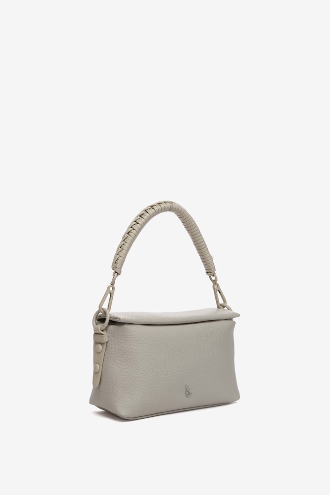 Abbacino Bolso de hombro en materiales reciclados gris