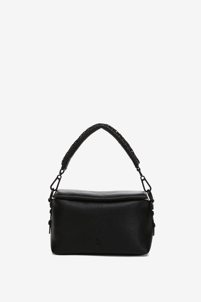 Abbacino Bolso De Hombro En Materiales Reciclados Negro