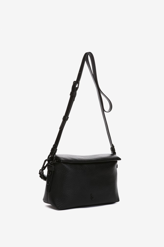 Abbacino Bolso De Hombro En Materiales Reciclados Negro