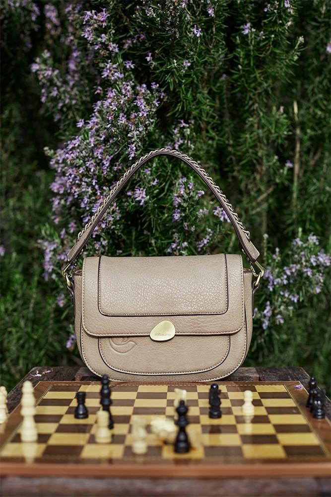 Abbacino Bolso De Hombro En Materiales Reciclados Taupe