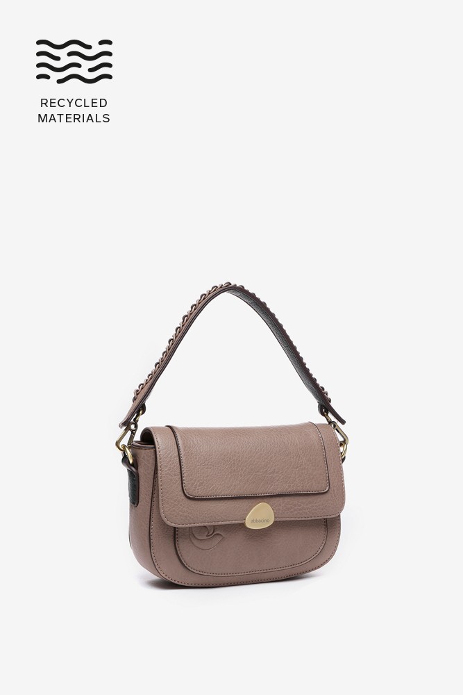 Abbacino Bolso De Hombro En Materiales Reciclados Taupe