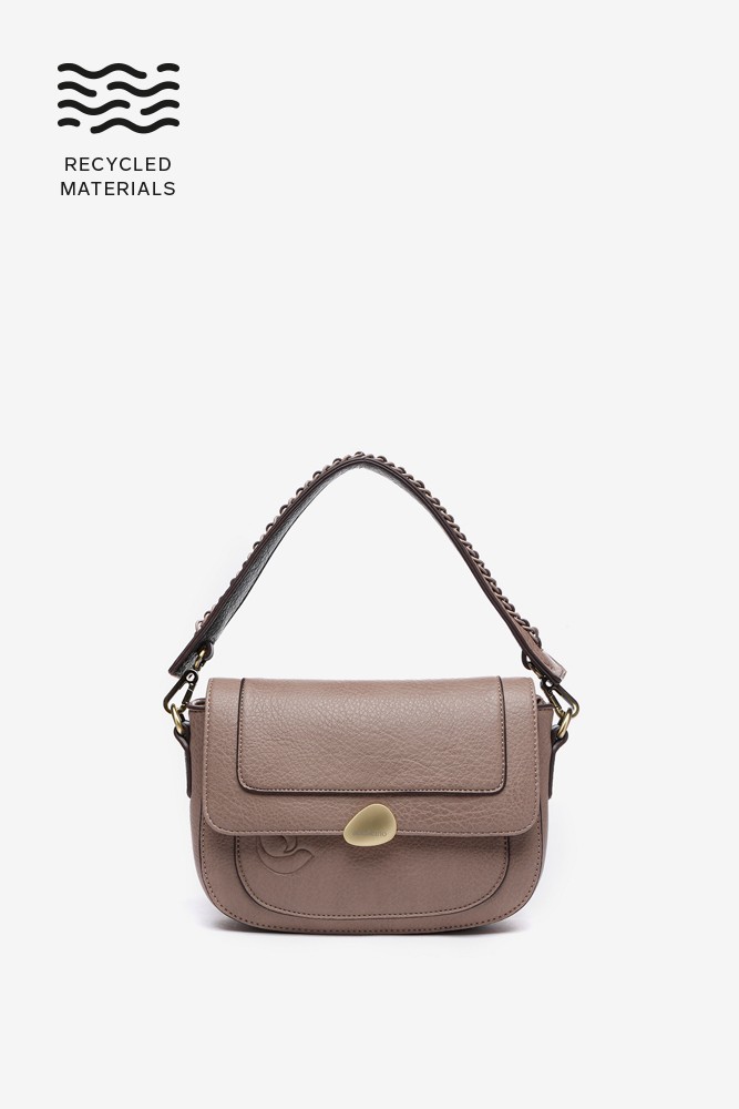 Abbacino Bolso De Hombro En Materiales Reciclados Taupe