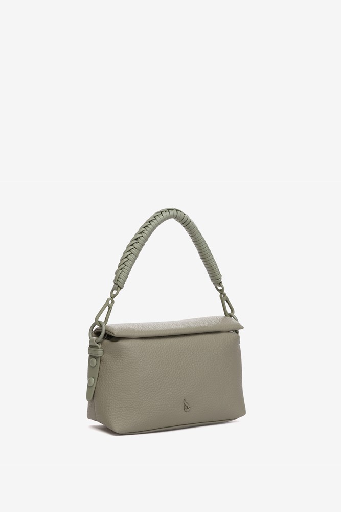 Abbacino Bolso de hombro en materiales reciclados verde