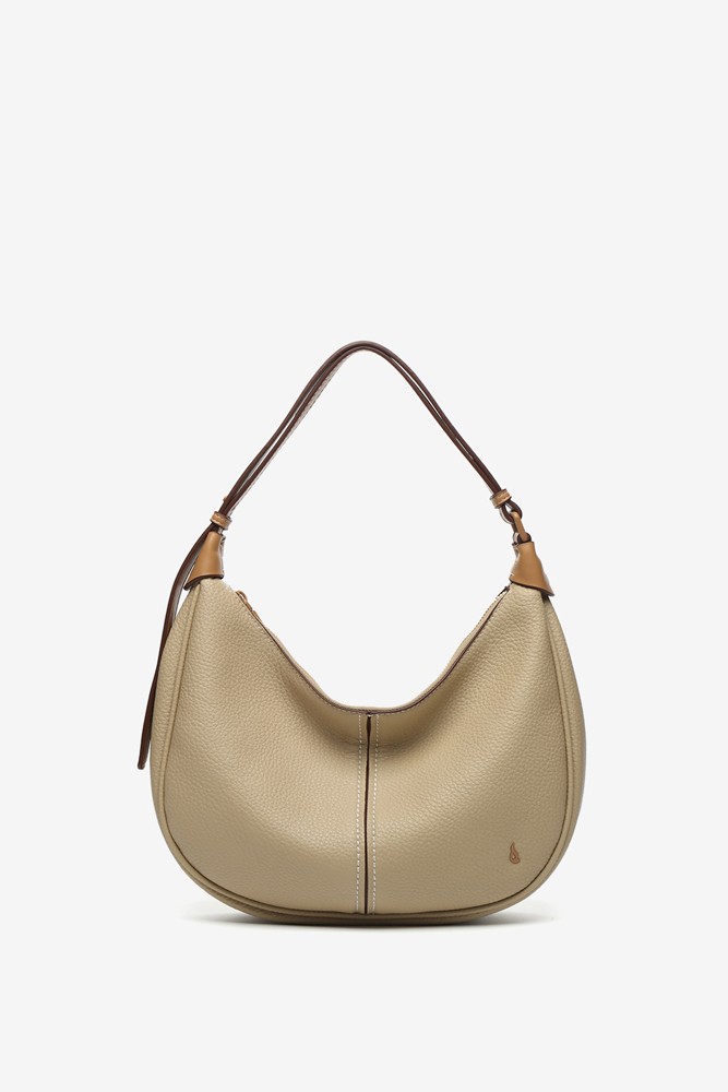 Abbacino Bolso De Hombro Pequeño En Materiales Reciclados Camel