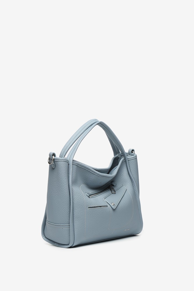 Abbacino Bolso de mano en materiales reciclados azul