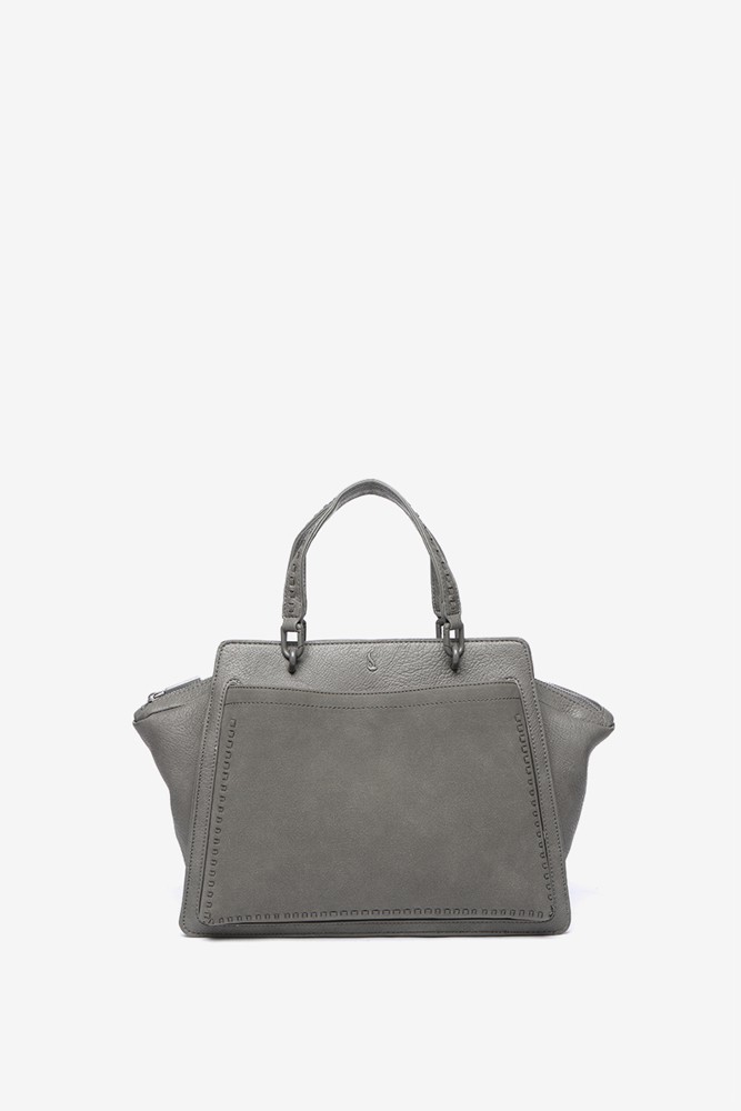 Abbacino Bolso De Mano En Materiales Reciclados Gris