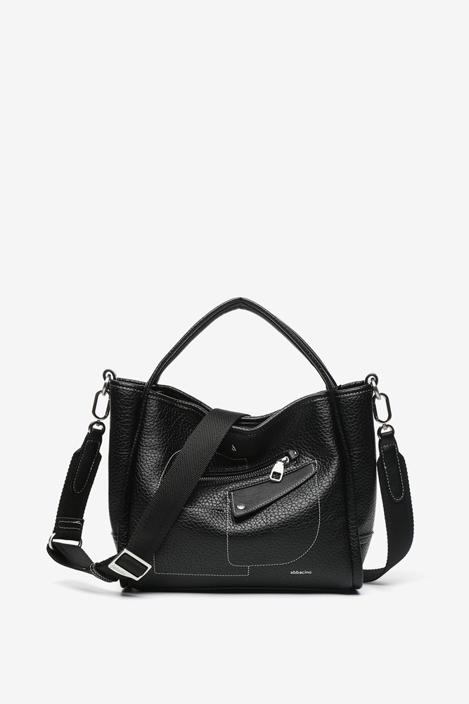 Abbacino Bolso De Mano En Materiales Reciclados Negra