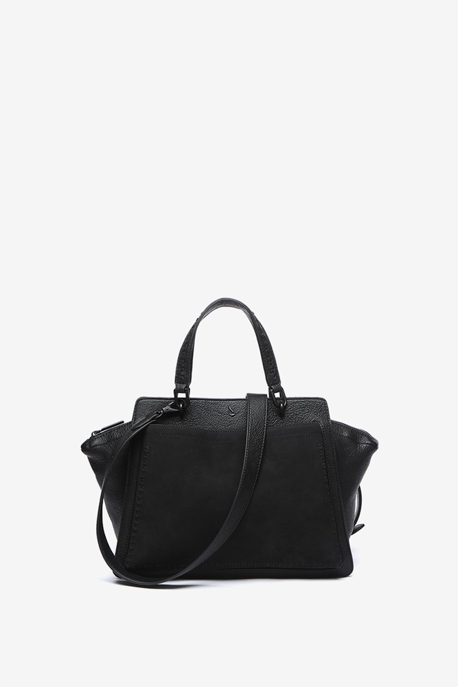 Abbacino Bolso De Mano En Materiales Reciclados Negro