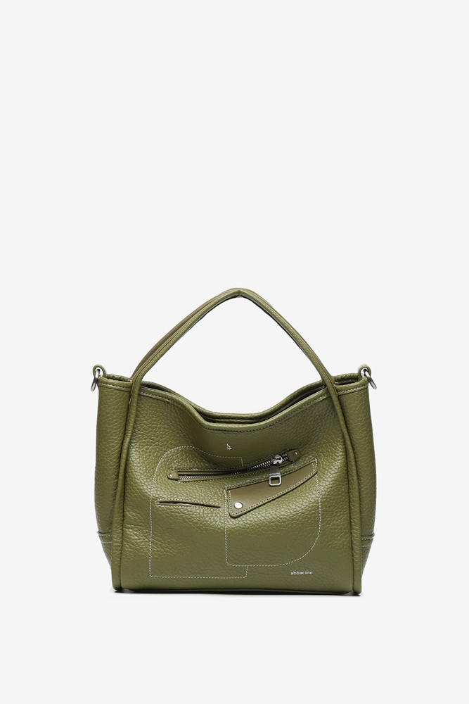 Abbacino Bolso De Mano En Materiales Reciclados Verde