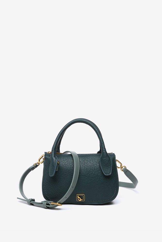 Abbacino Bolso De Mano Pequeño En Materiales Reciclados Azul