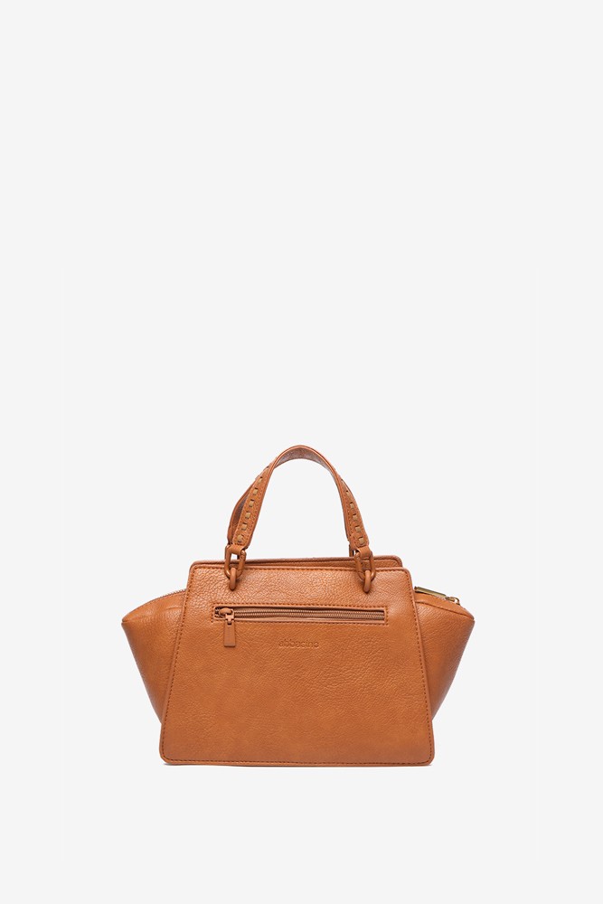 Abbacino Bolso De Mano Pequeño En Materiales Reciclados Cognac