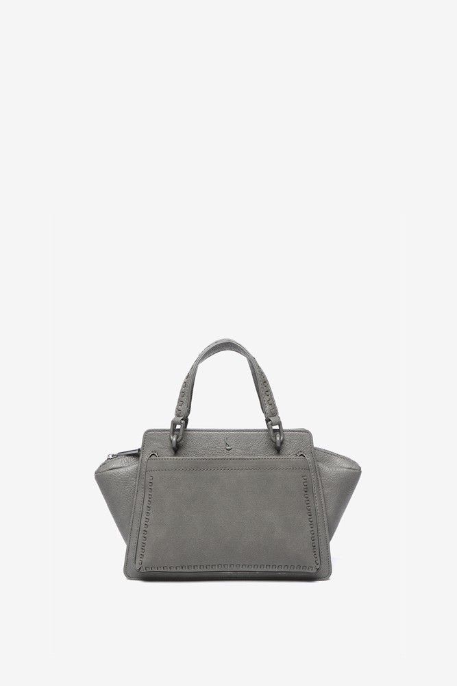 Abbacino Bolso De Mano Pequeño En Materiales Reciclados Gris