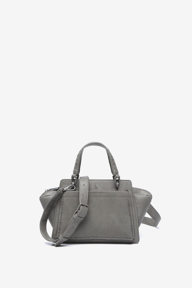 Abbacino Bolso De Mano Pequeño En Materiales Reciclados Gris