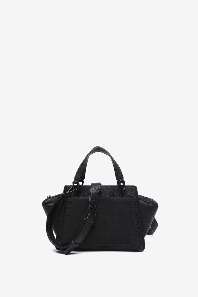 Abbacino Bolso De Mano Pequeño En Materiales Reciclados Negro