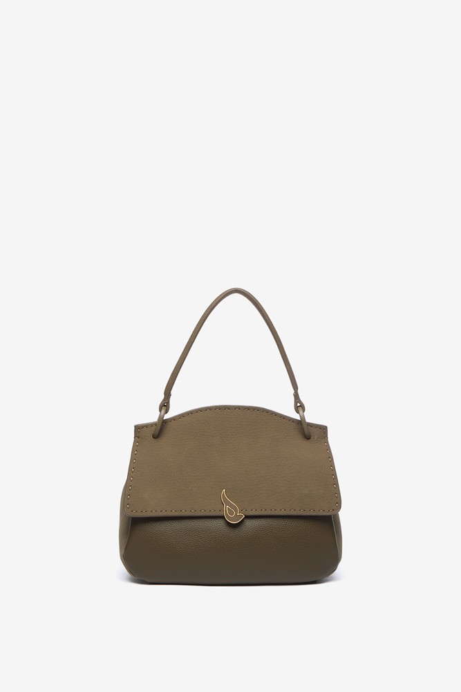 Abbacino Bolso De Mano Pequeño En Materiales Reciclados Verde