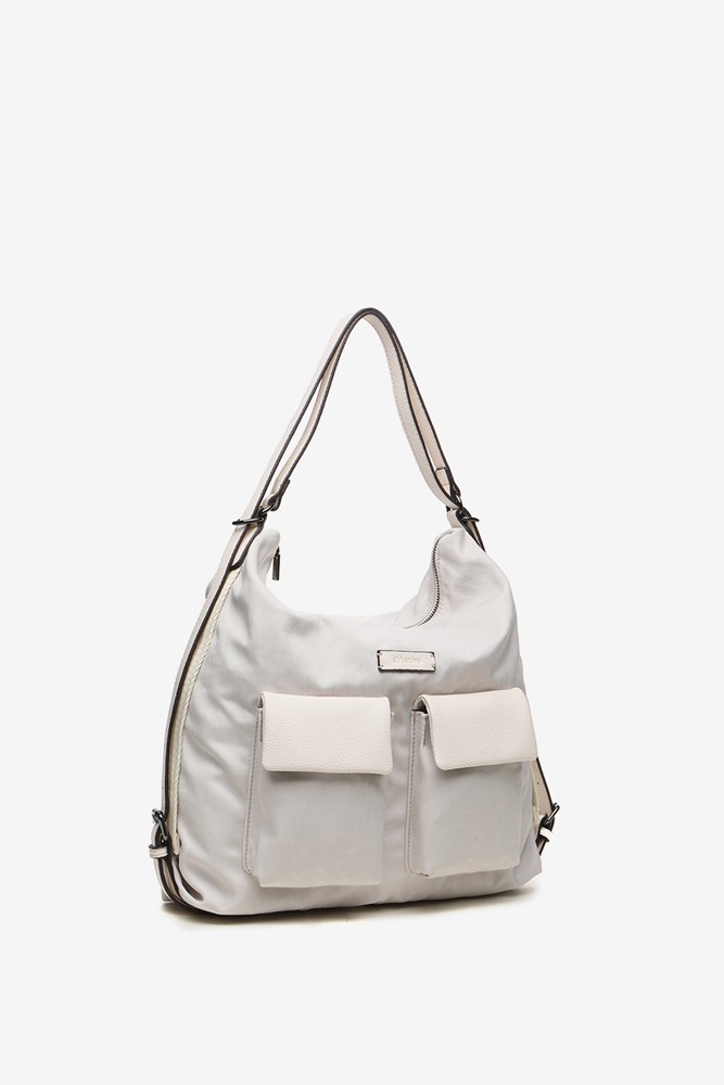 Abbacino Bolso-mochila de mujer con estampado en beige