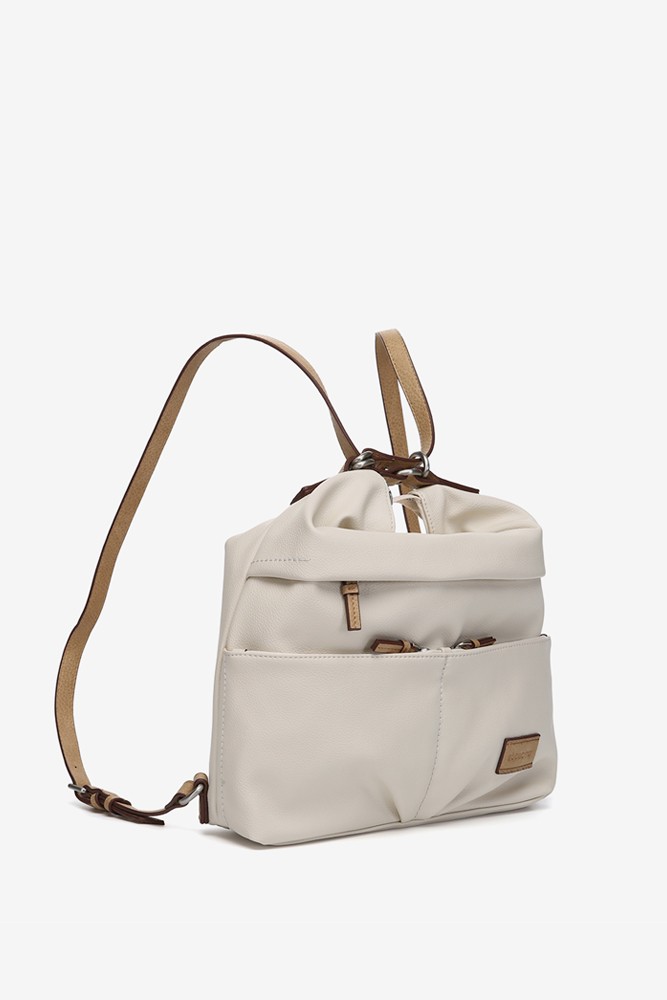 Abbacino Bolso - Mochila En Materiales Reciclados Beige