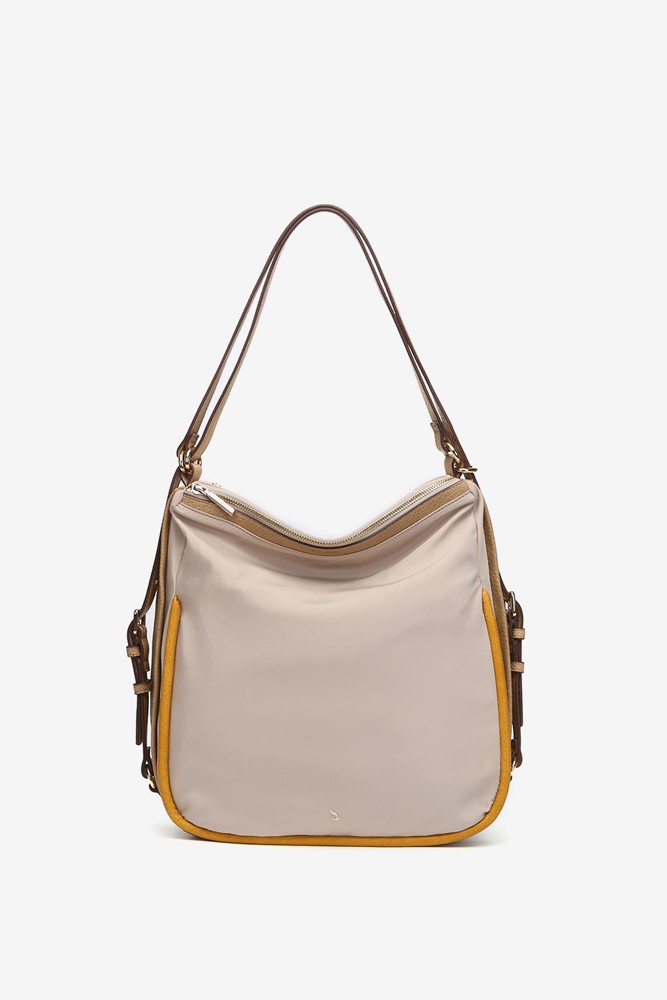 Abbacino Bolso - Mochila En Materiales Reciclados Beige