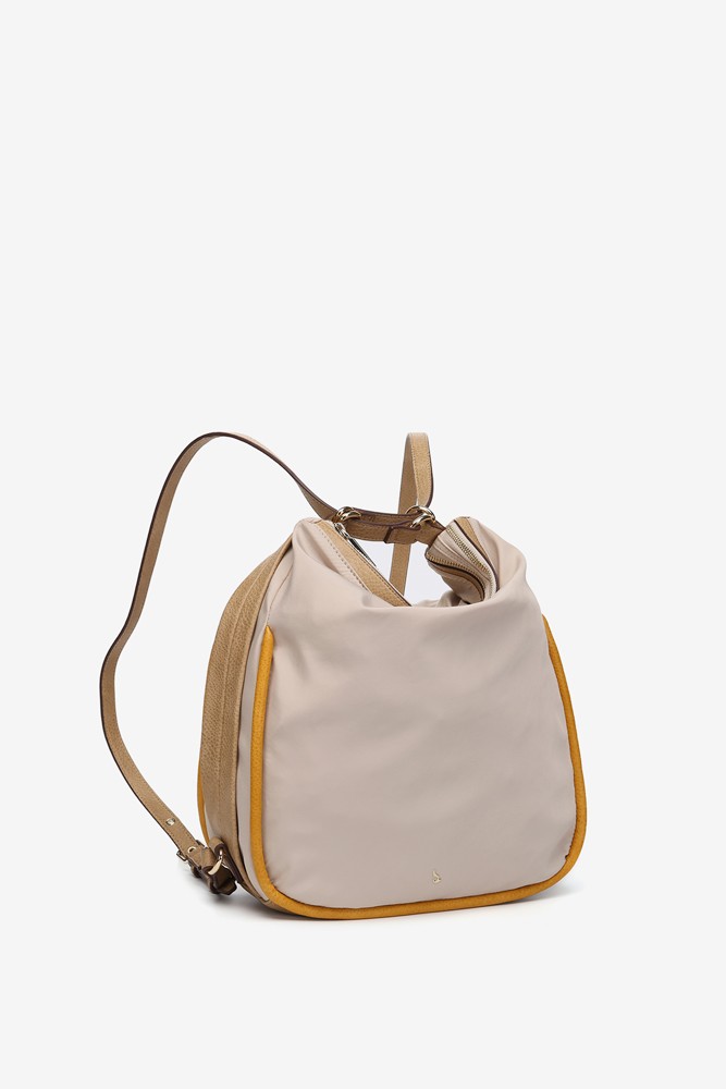 Abbacino Bolso - Mochila En Materiales Reciclados Beige
