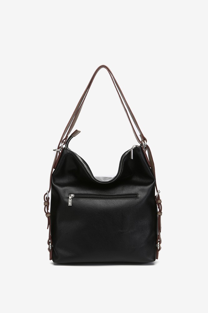 Abbacino Bolso - Mochila En Materiales Reciclados Negra